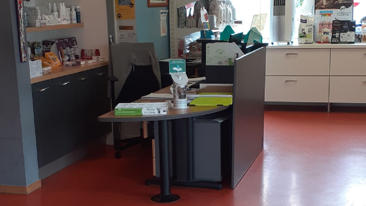 Le bureau d'accueil
